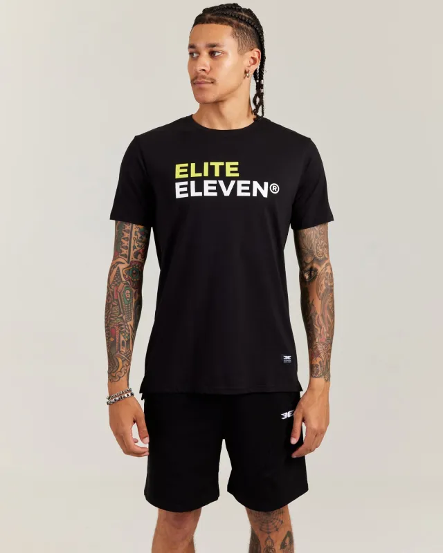 Stack Registered Tee - Black/Yellow made by Elite Eleven