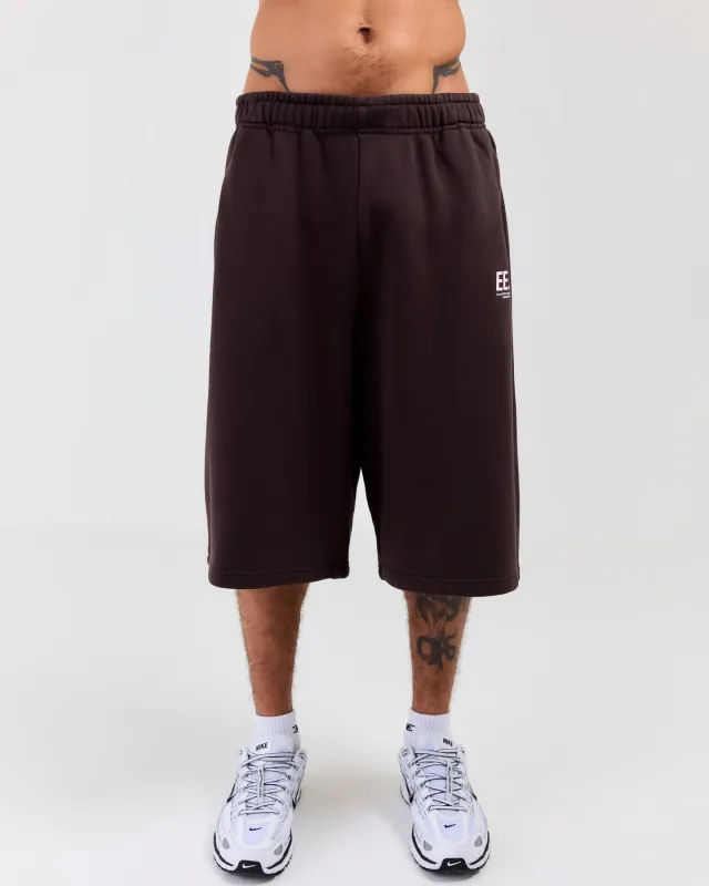 Premium Cotton Unisex Jorts - Roasted Coffee made by Elite Eleven