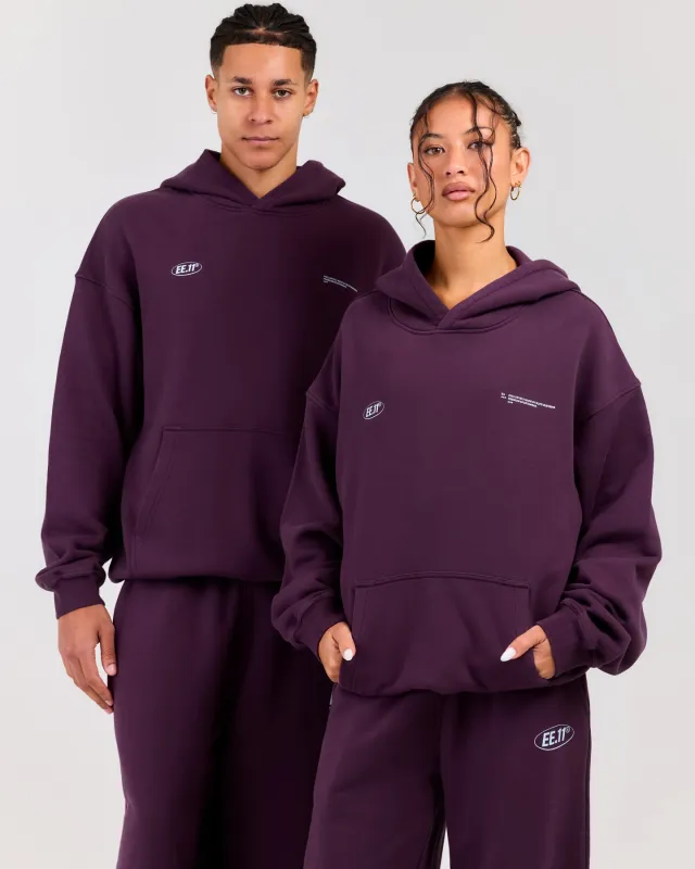 Premium Cotton Unisex Hoodie - Acai Berry made by Elite Eleven