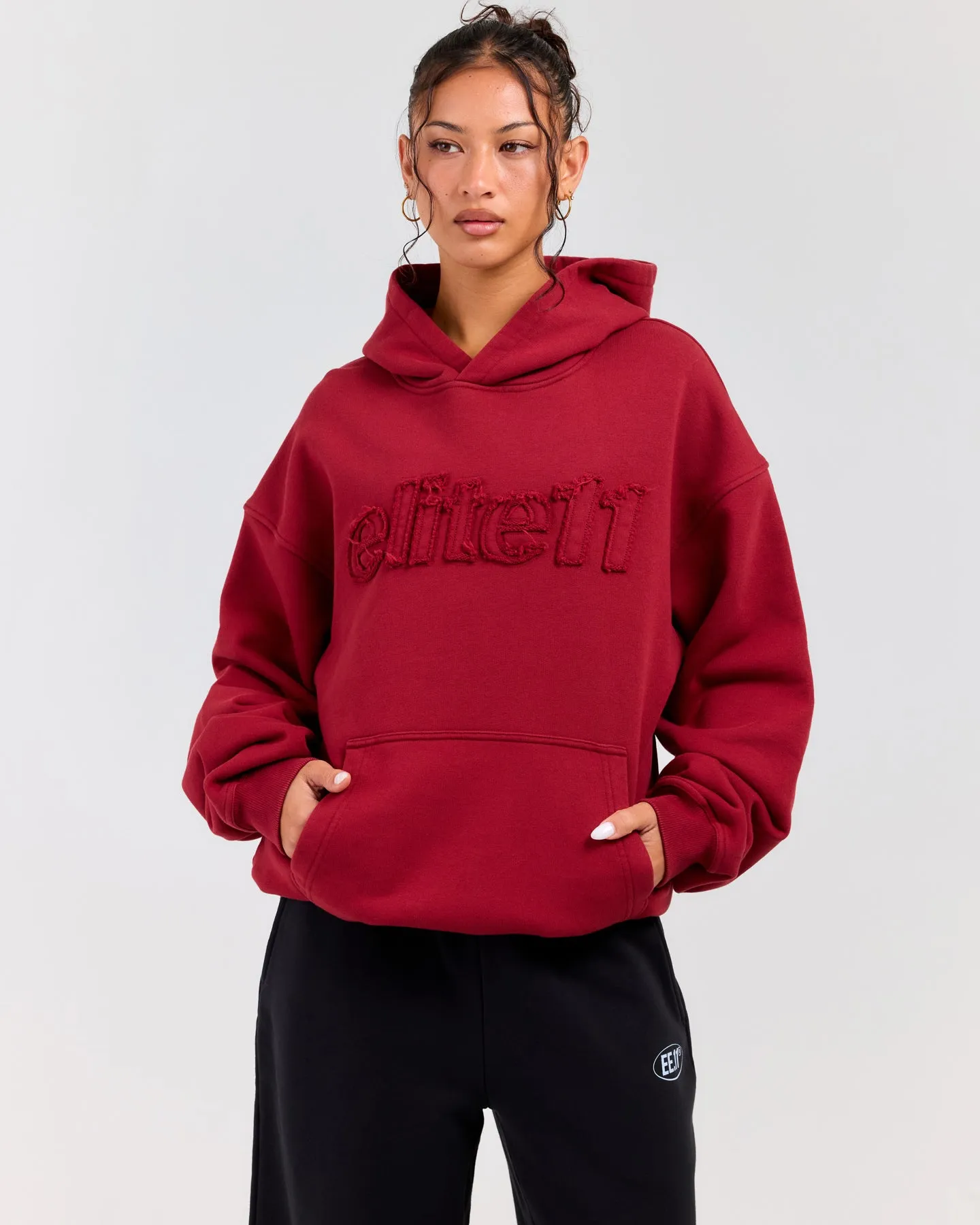 Elite11 Distressed Hoodie - Distressed Red sold by Elite Eleven product image thumbnail 2
