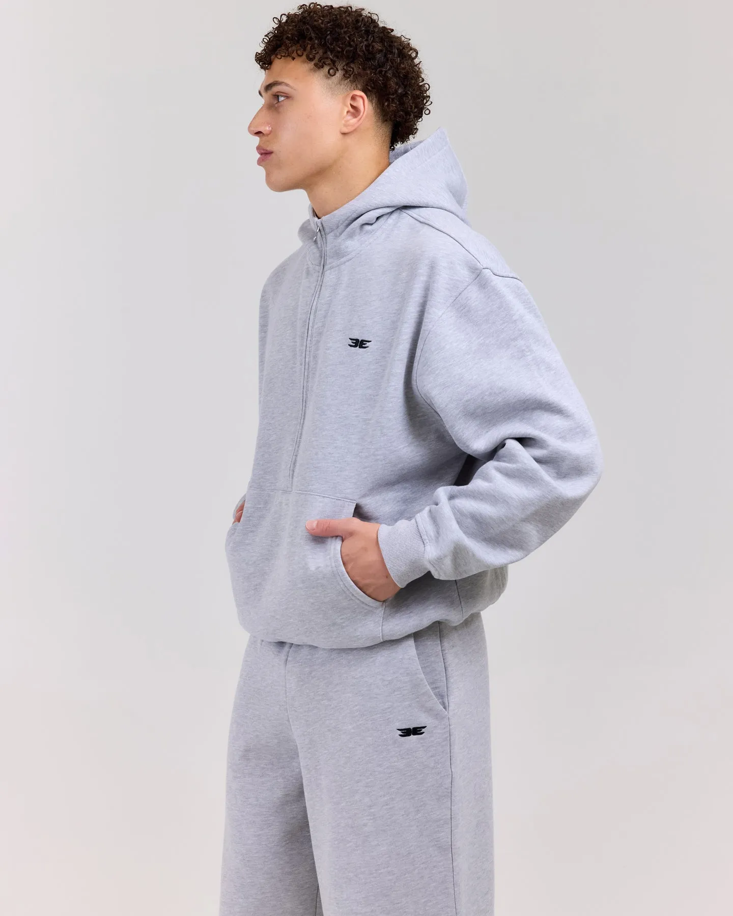 Classic Half Zip Hoodie - Grey sold by Elite Eleven product image thumbnail 5