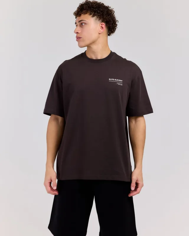 Primary Oversized Tee - Coffee Bean made by Elite Eleven