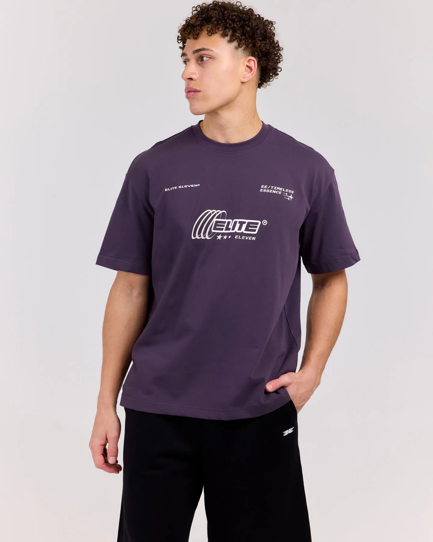 Retro Tee - Plum/Bone sold by Elite Eleven