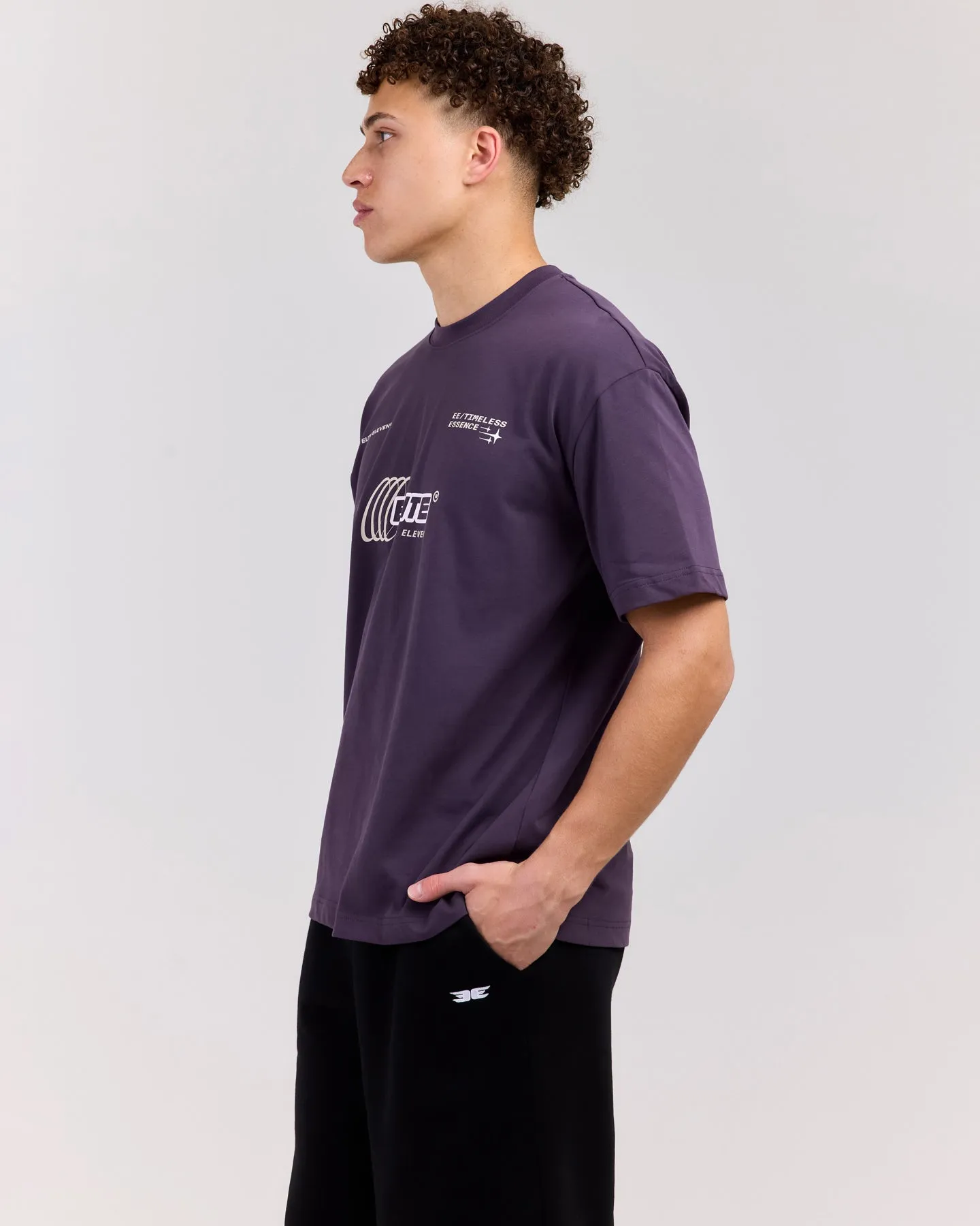 Retro Tee - Plum/Bone sold by Elite Eleven product image thumbnail 3