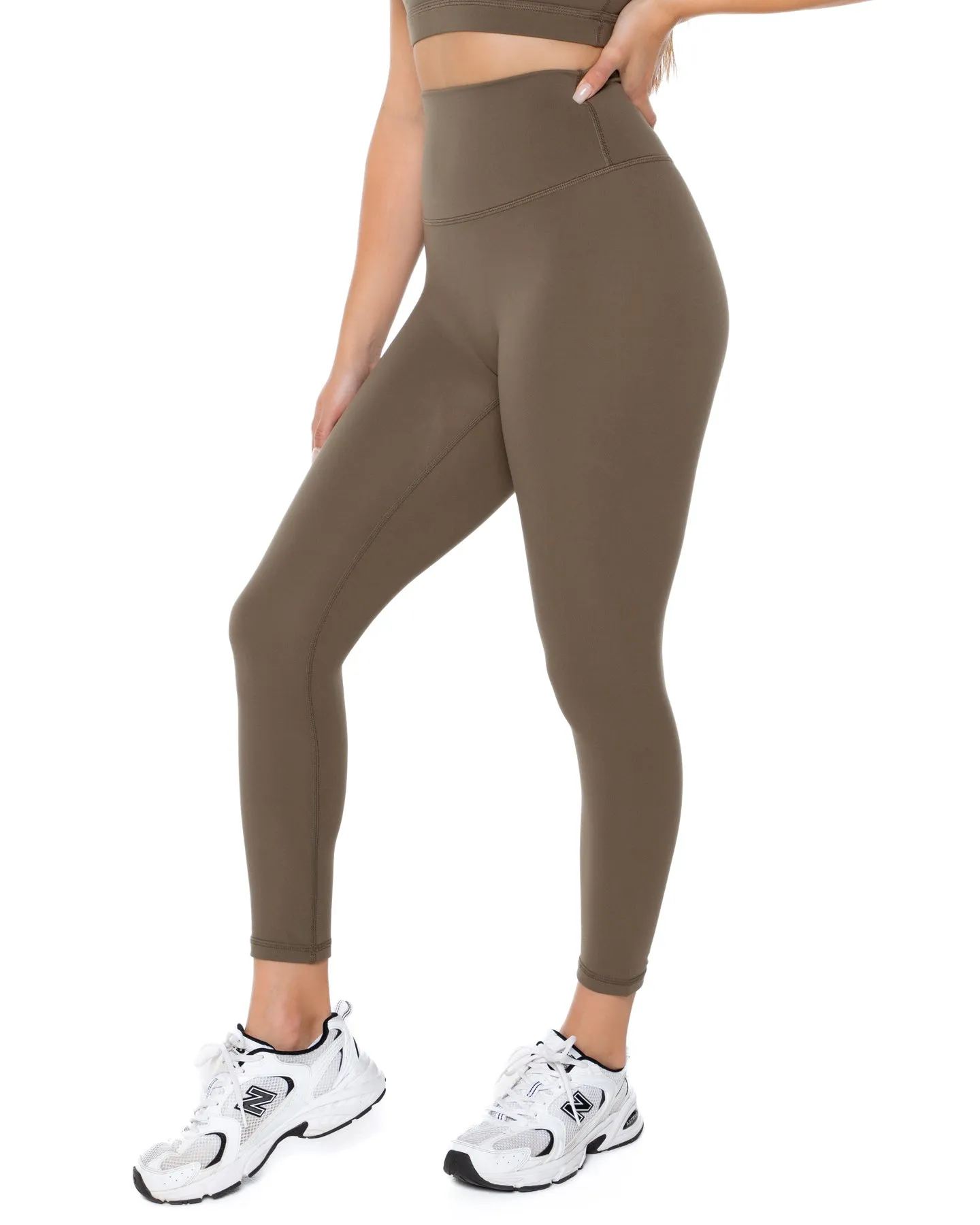 7/8 Aura Scrunch Leggings - Dusty Khaki sold by Elite Eleven product image thumbnail 2