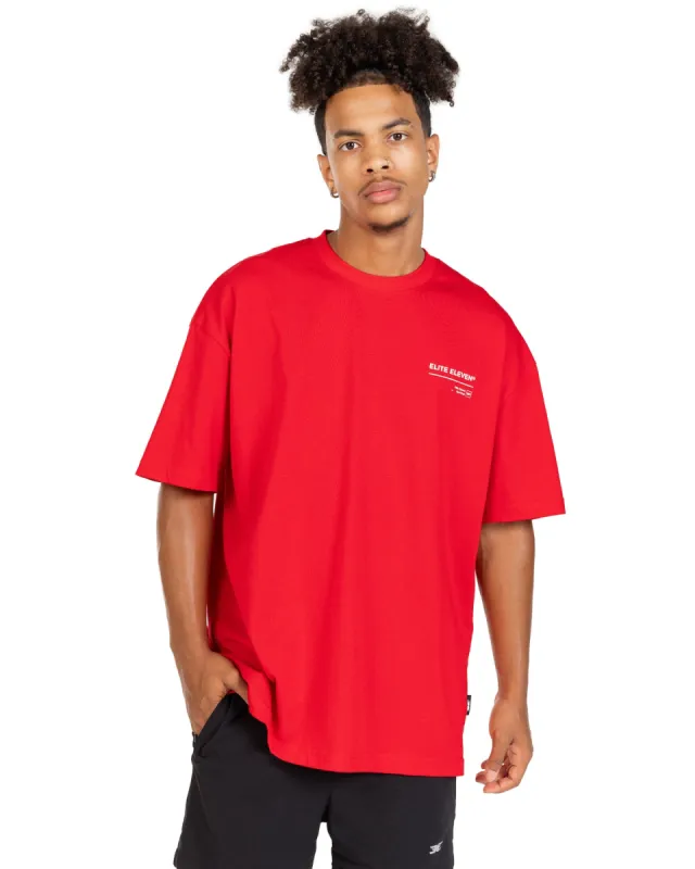 Primary Oversized Tee - Red sold by Elite Eleven