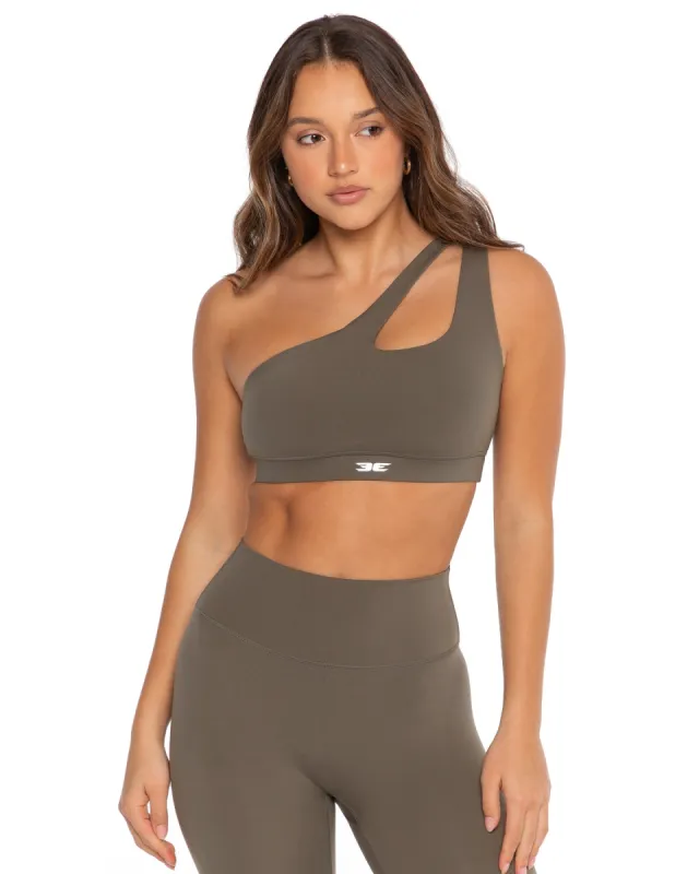 Asymmetric Bra - Dusty Khaki sold by Elite Eleven