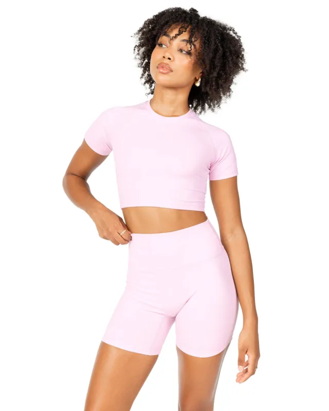 Aura Crop Tee - Blush Pink sold by Elite Eleven