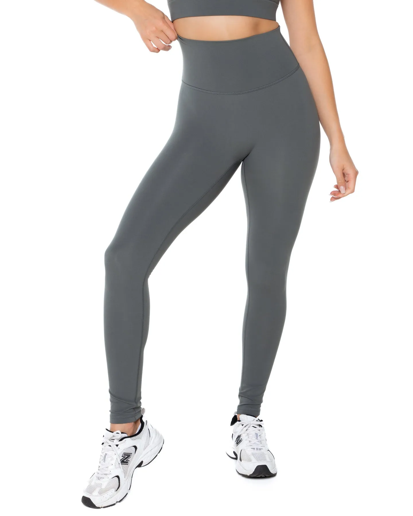 Aura Scrunch Leggings - Cloud Grey sold by Elite Eleven product image thumbnail 3