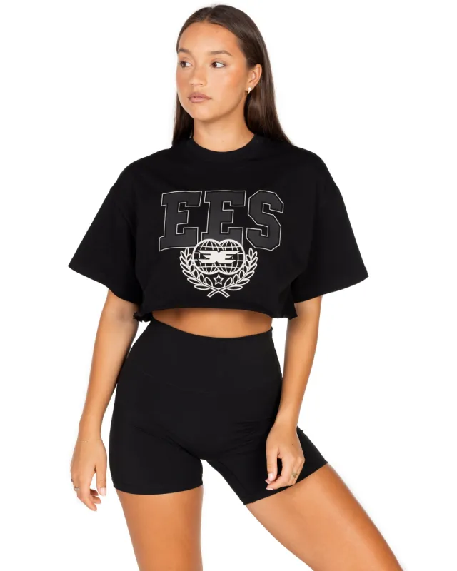 Squad Cropped Tee - Black sold by Elite Eleven