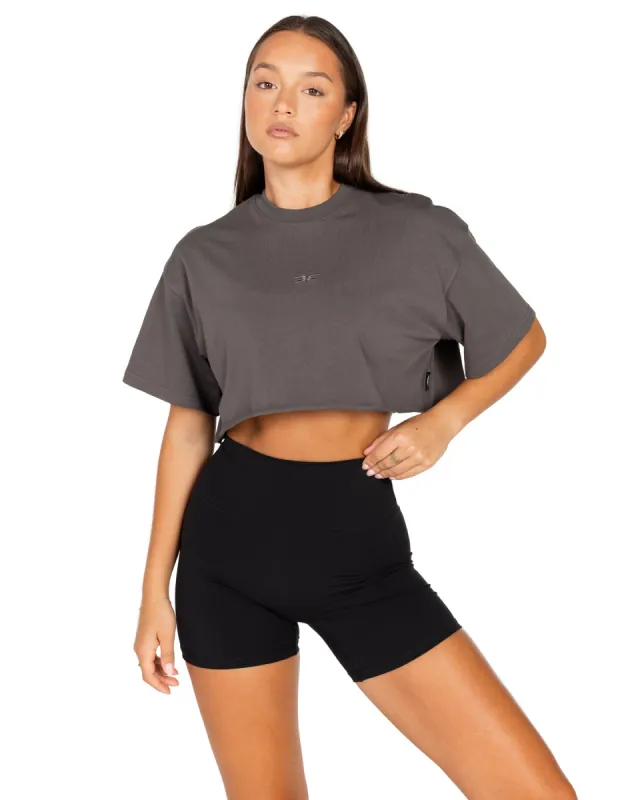 Women's Classic Cropped Tee - Slate sold by Elite Eleven