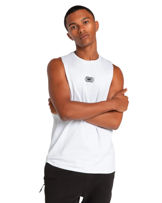Global Athletics Drop Tank - White sold by Elite Eleven