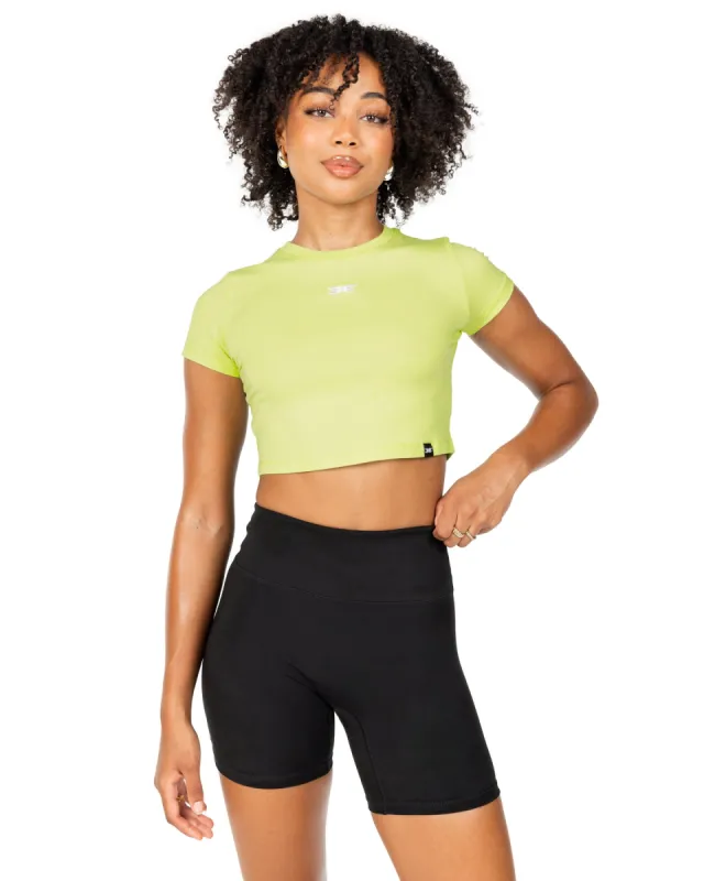 Elite Crop Tee - Lime sold by Elite Eleven