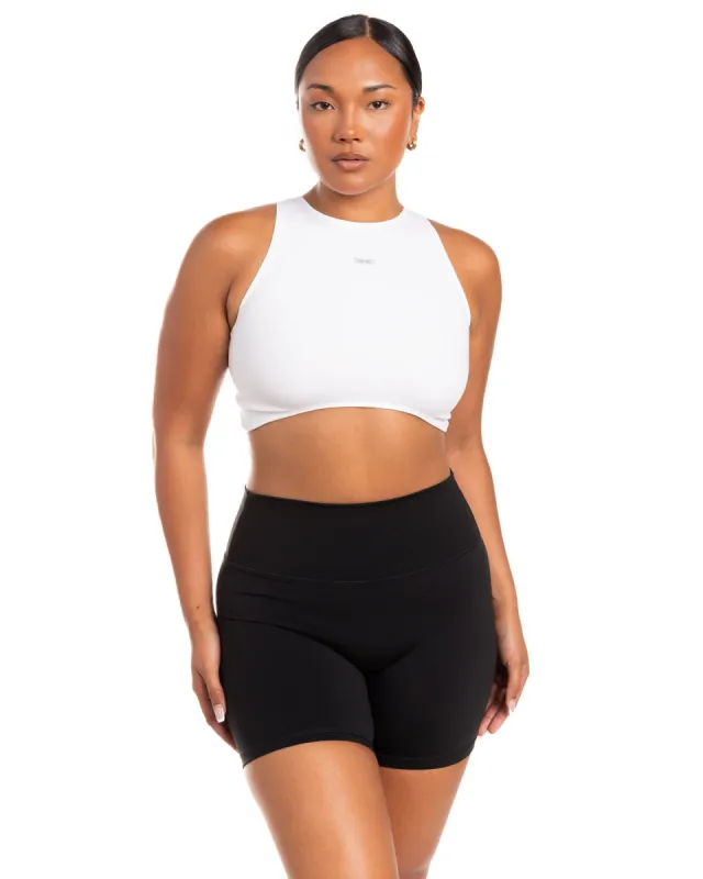 Aura Curve Tank - White sold by Elite Eleven