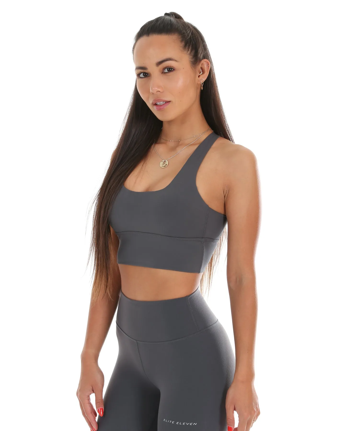 EE Square Neck Bra - Slate Grey sold by Elite Eleven