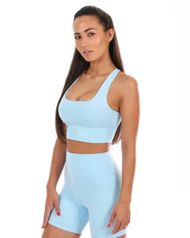 EE Square Neck Bra - Pastel Blue sold by Elite Eleven