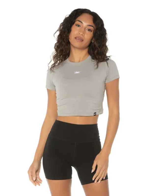 Elite Crop Tee - Smokey Grey sold by Elite Eleven