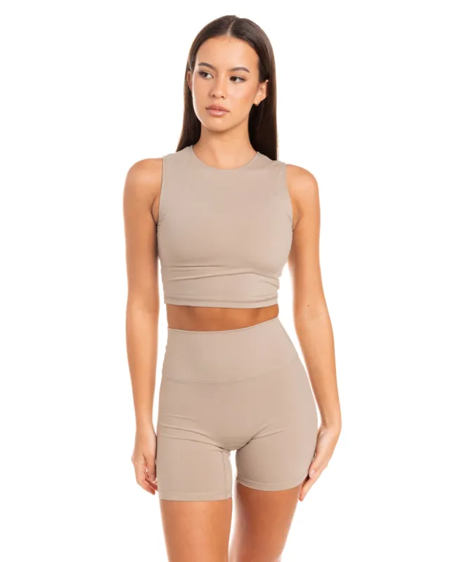 Aura Boxy Tank - Vintage Khaki sold by Elite Eleven