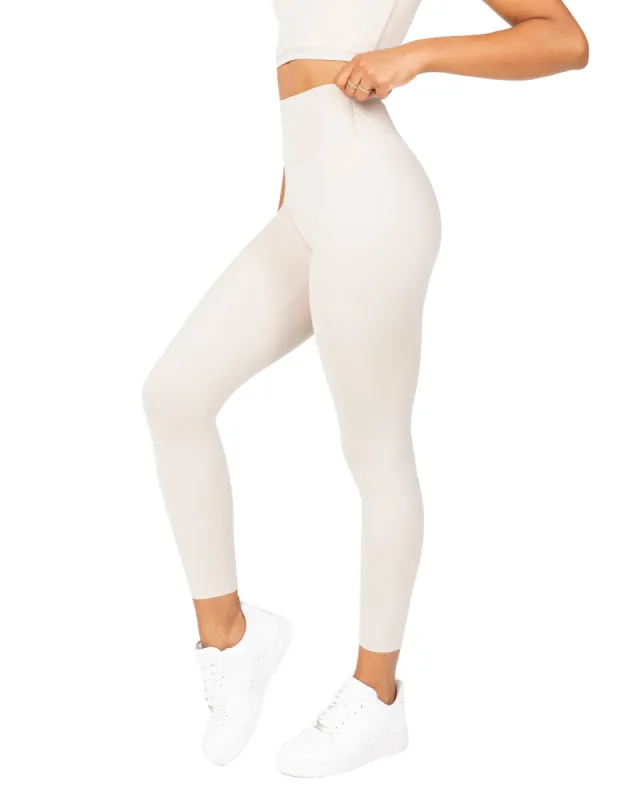 7/8 Aura Bonded Leggings - Oat Latte sold by Elite Eleven