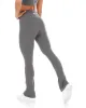 Cross Over Flare Leggings - Cloud Grey sold by Elite Eleven