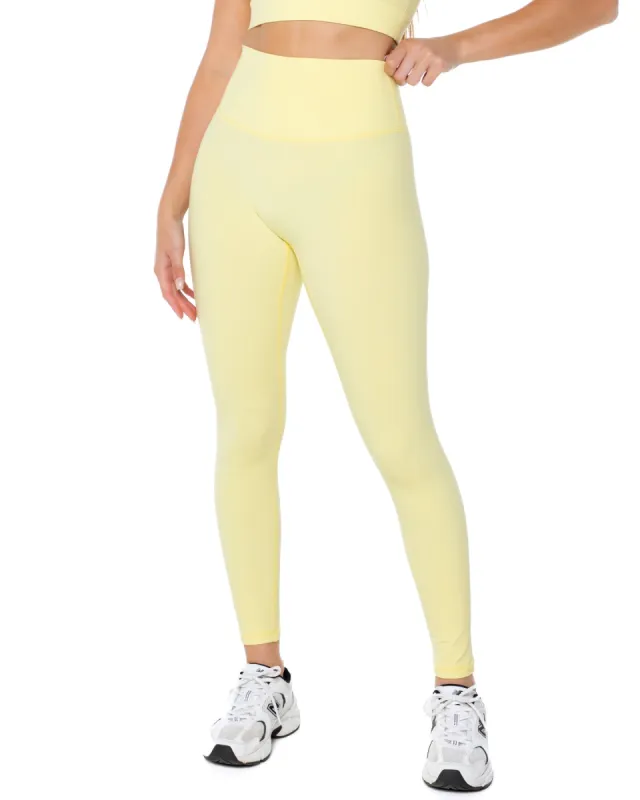 Aura Scrunch Leggings - Soft Yellow sold by Elite Eleven