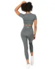 7/8 Aura Bonded Leggings - Cloud Grey sold by Elite Eleven