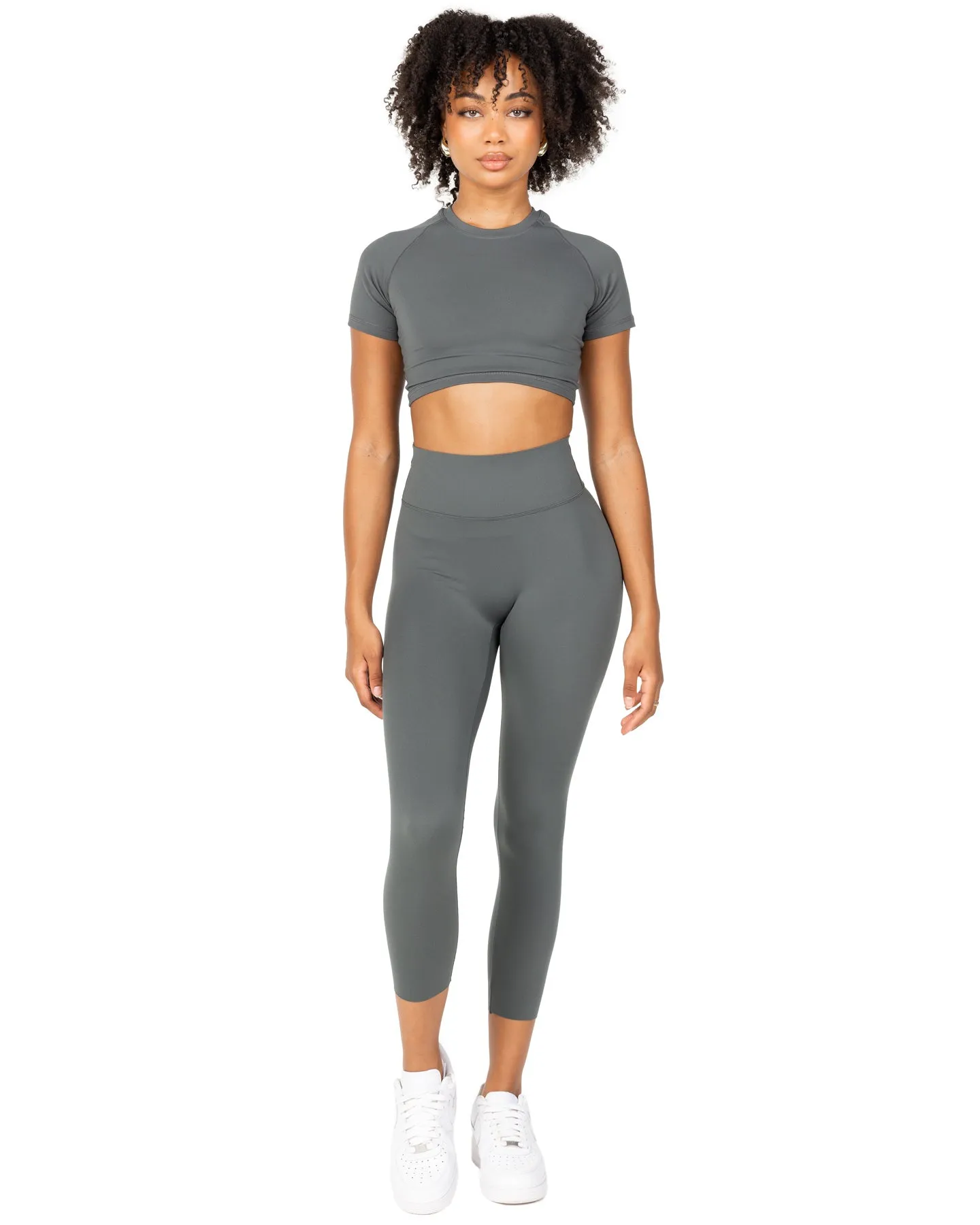 7/8 Aura Bonded Leggings - Cloud Grey sold by Elite Eleven product image thumbnail 3