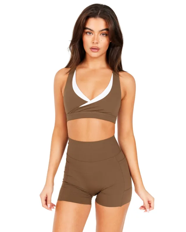 Aura Refine Bra - Cafe Latte / White sold by Elite Eleven