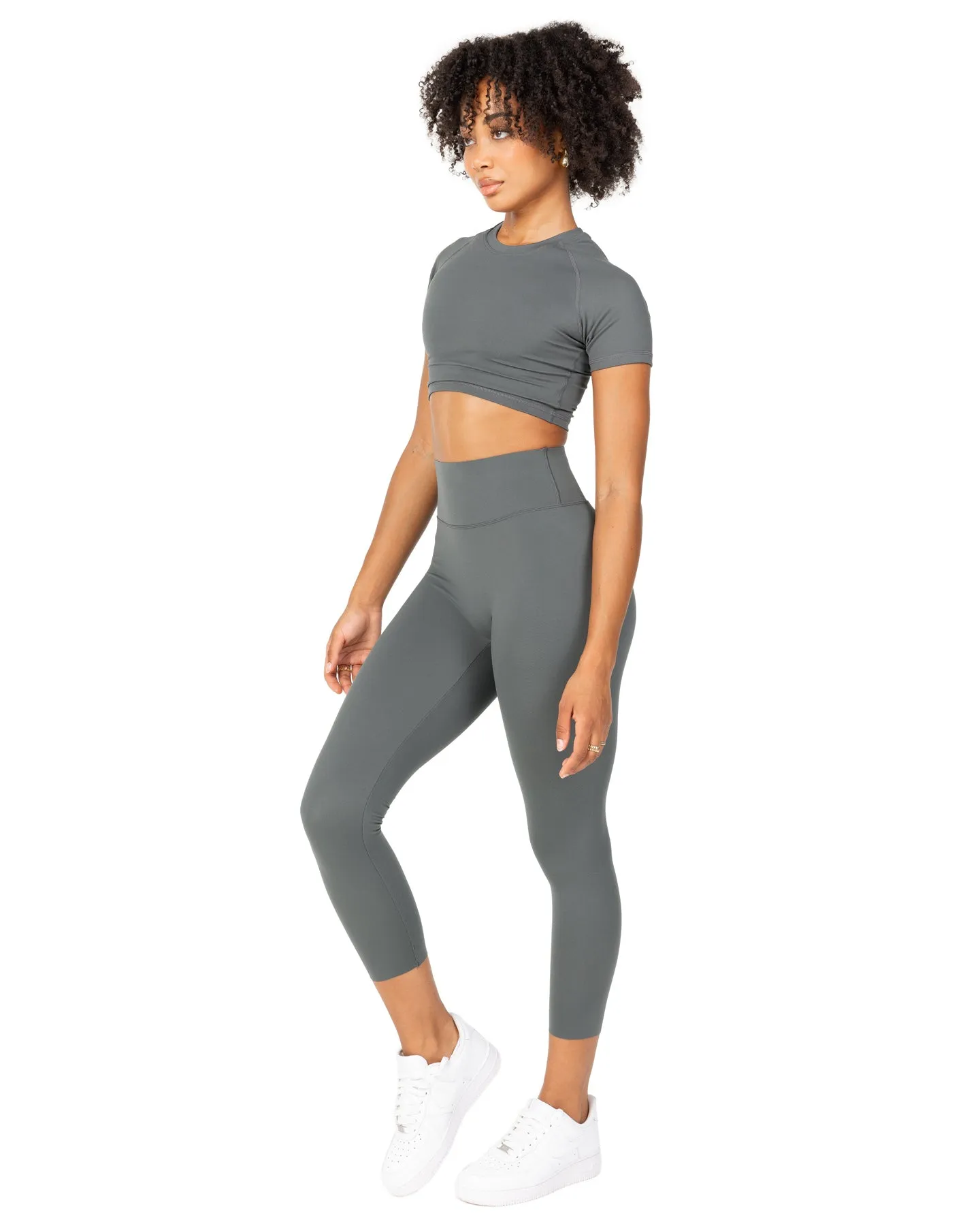 7/8 Aura Bonded Leggings - Cloud Grey sold by Elite Eleven product image thumbnail 2