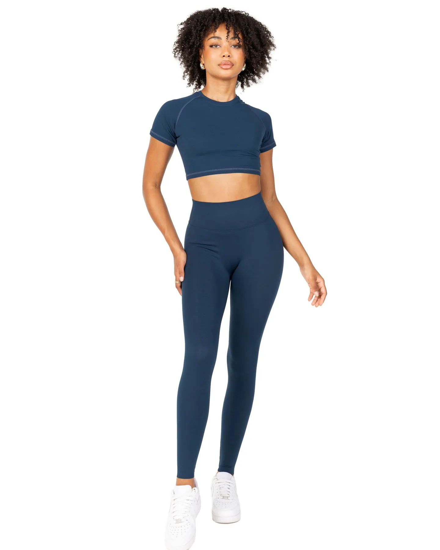 Aura Bonded Leggings - Navy sold by Elite Eleven product image thumbnail 2