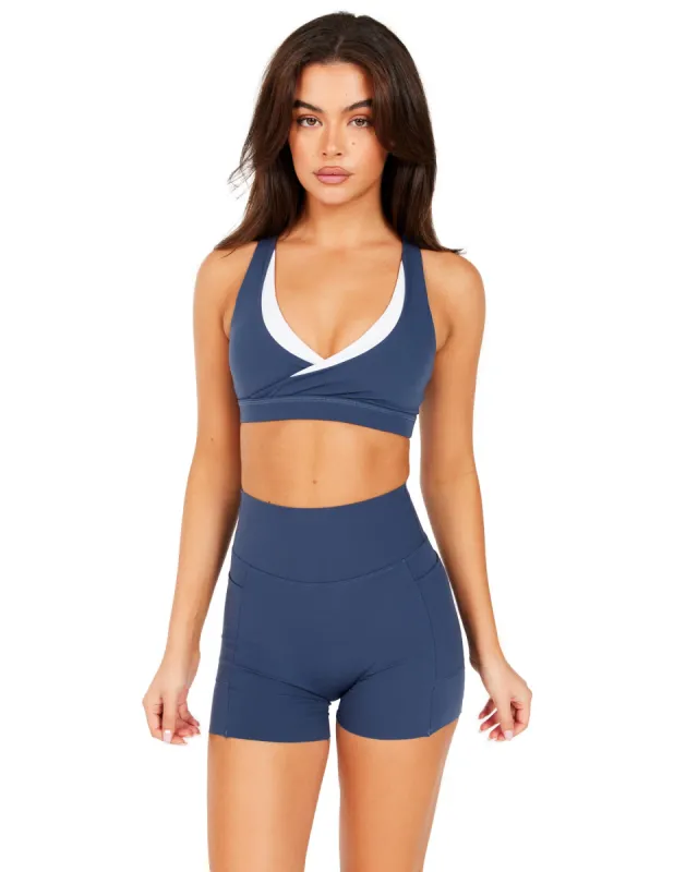 Aura Refine Bra - Soft Navy / White sold by Elite Eleven