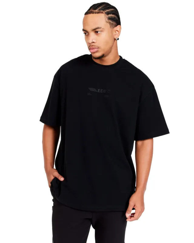 Capital V2 Oversized Tee - Black / Black sold by Elite Eleven