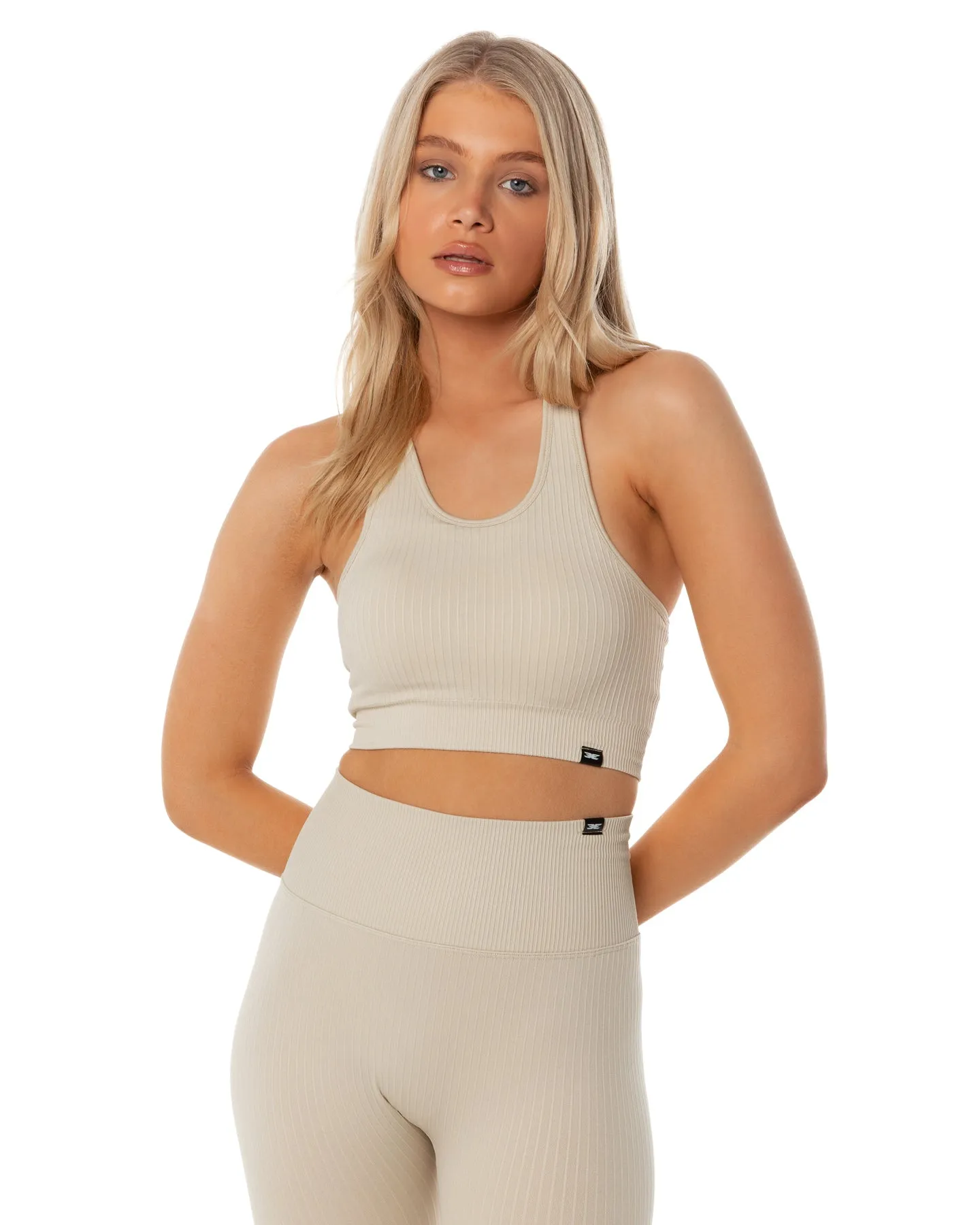 Ribbed Seamless Support Bra - Beige sold by Elite Eleven product image thumbnail 4