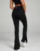 Split Flare Leggings - Black sold by Elite Eleven