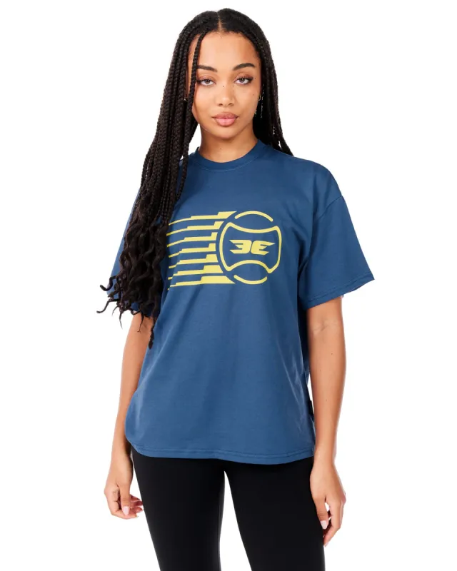 Women's Empire Oversized Tee - Navy sold by Elite Eleven