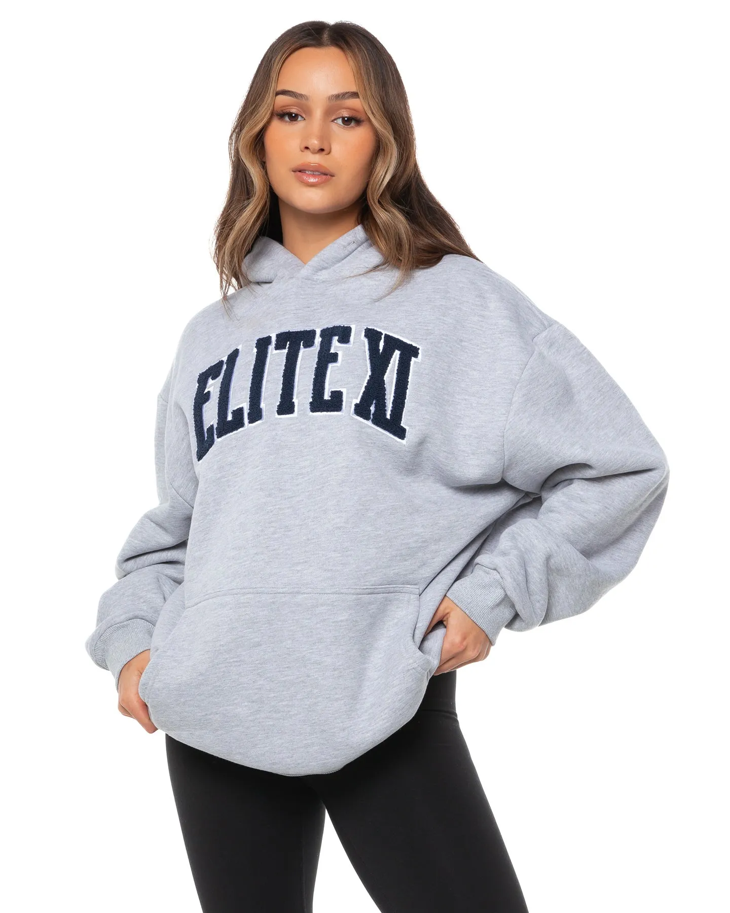 Collegiate Hoodie - Grey sold by Elite Eleven product image thumbnail 3