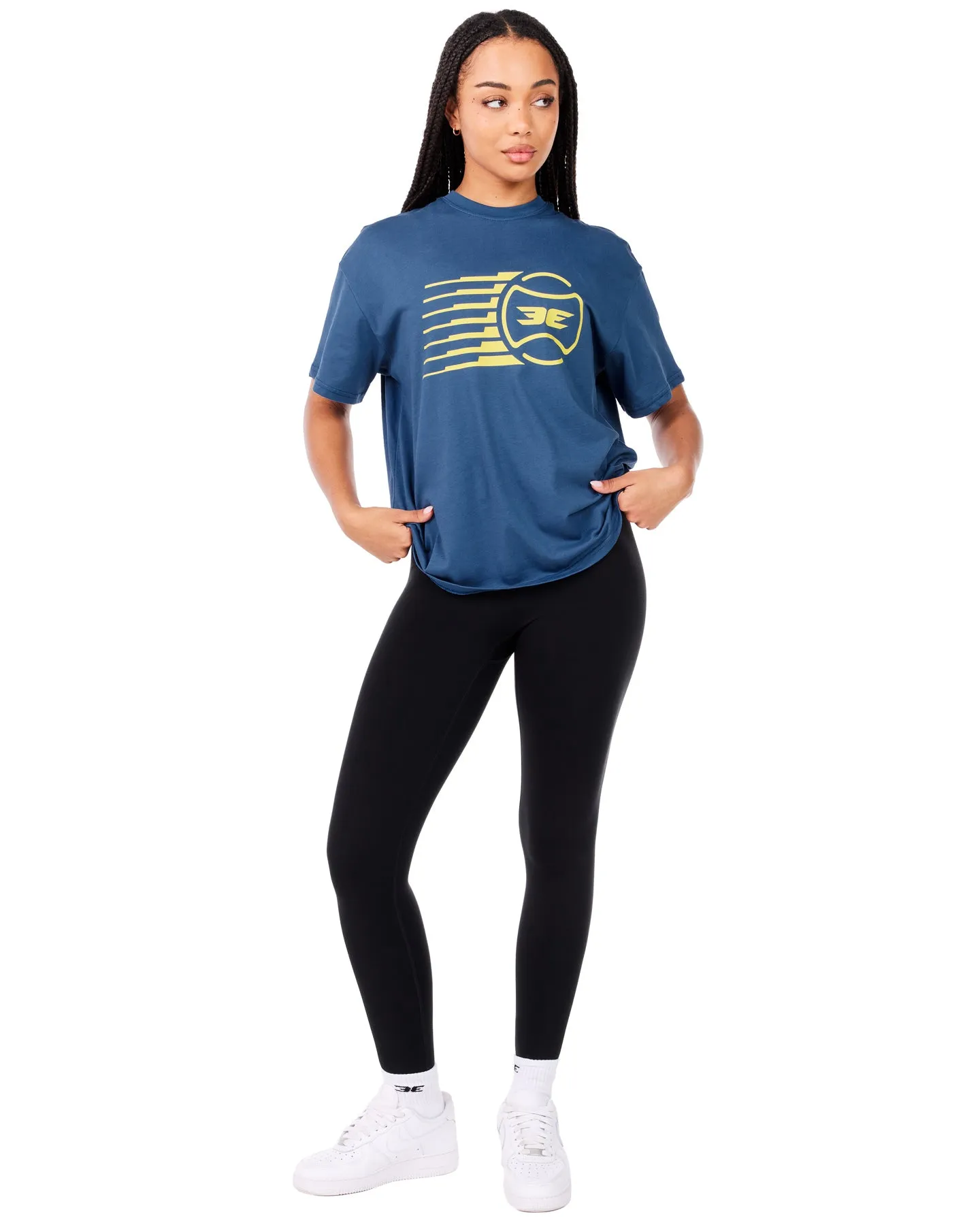 Women's Empire Oversized Tee - Navy sold by Elite Eleven product image thumbnail 3
