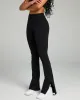 Split Flare Leggings - Black sold by Elite Eleven