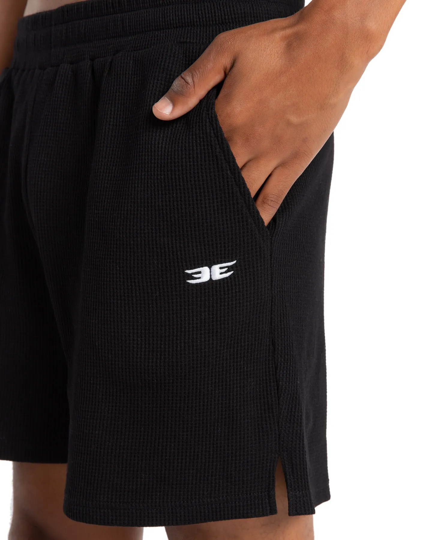 Waffle Shorts - Black sold by Elite Eleven product image thumbnail 4