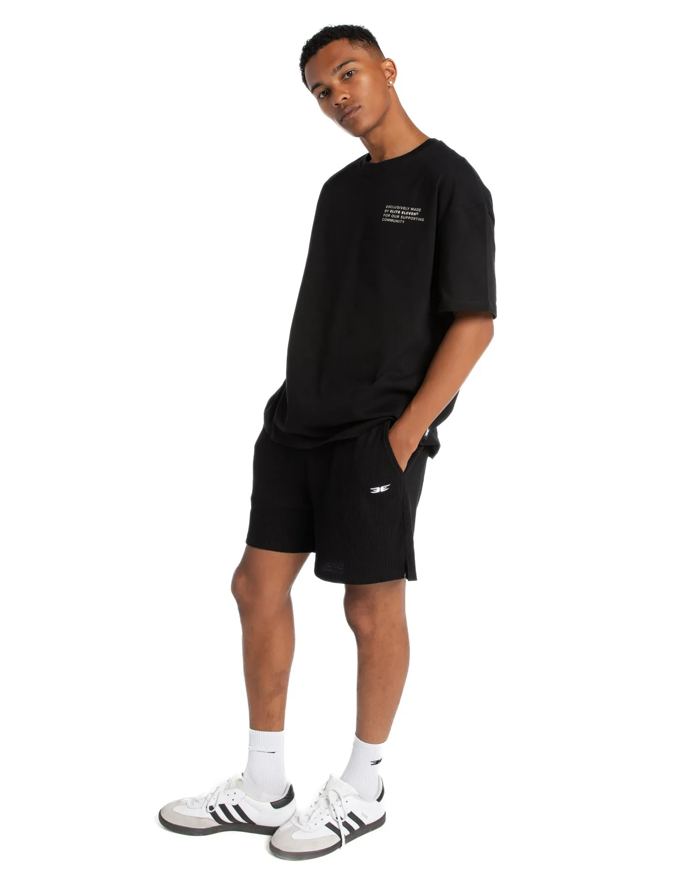 Waffle Shorts - Black sold by Elite Eleven product image thumbnail 5