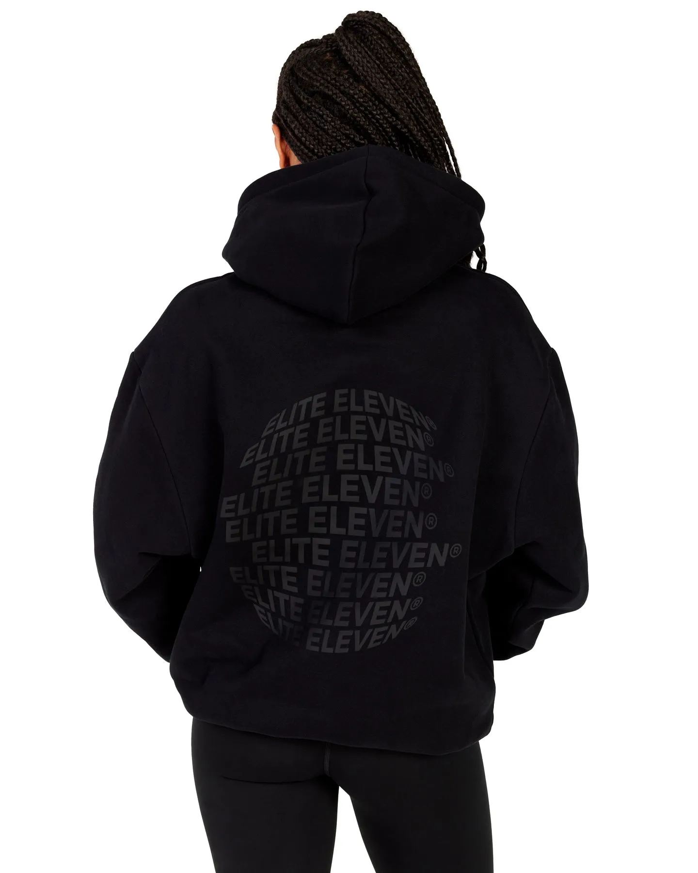 Community Hoodie - Black/Black sold by Elite Eleven product image thumbnail 2