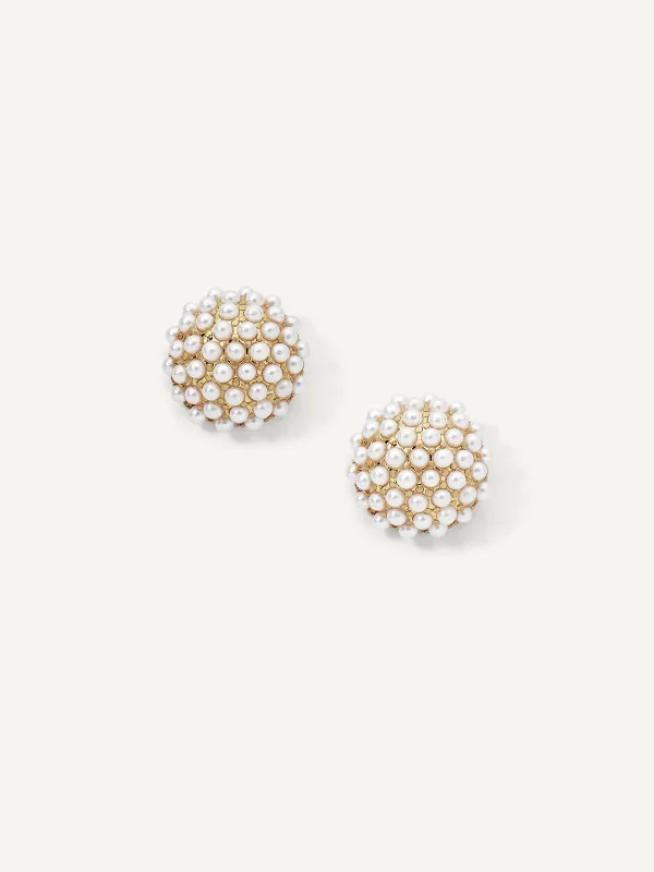 Pearl Pave Studs sold by olive + piper