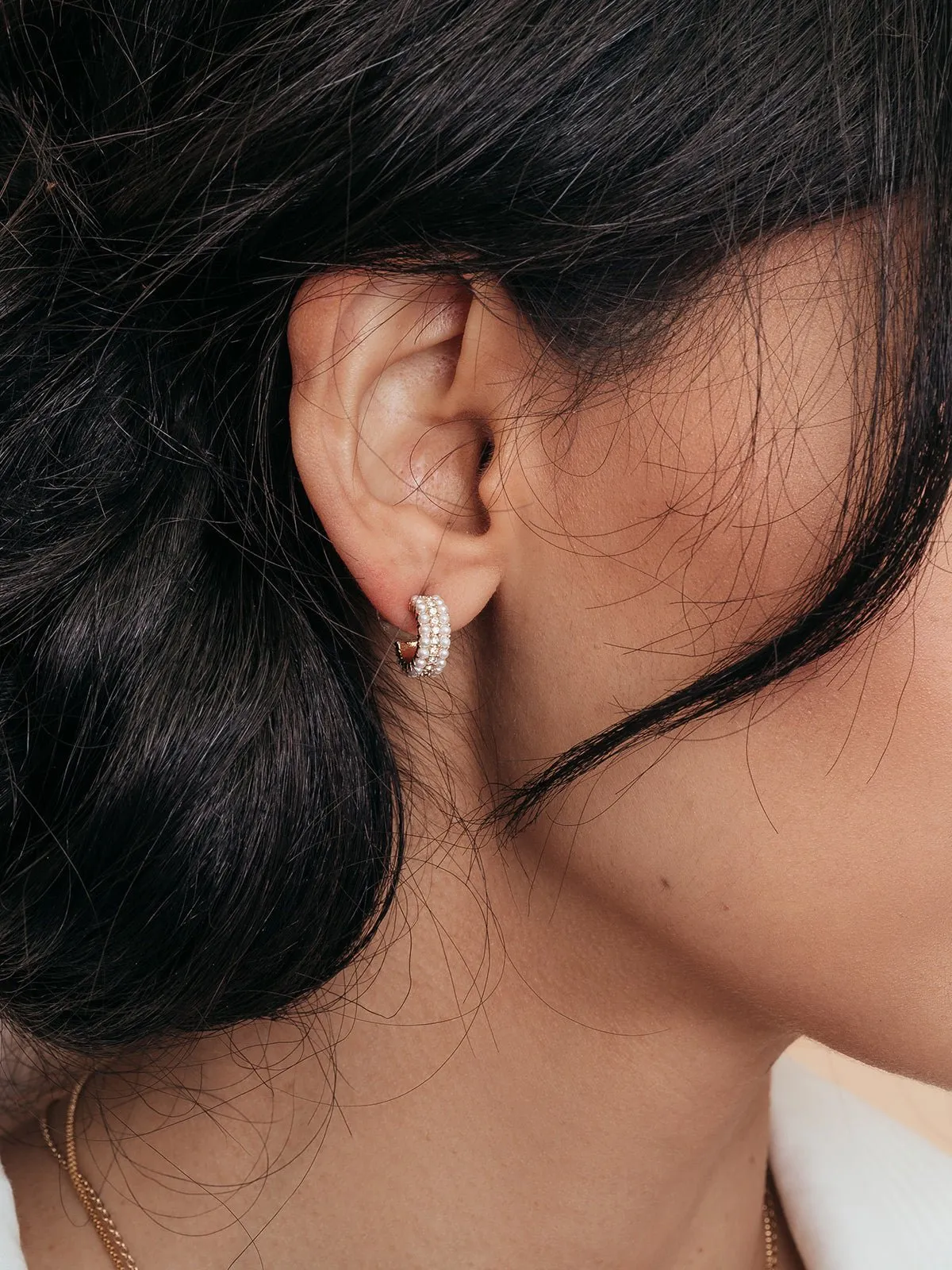 Marissa Huggie Hoops sold by olive + piper product image thumbnail 2