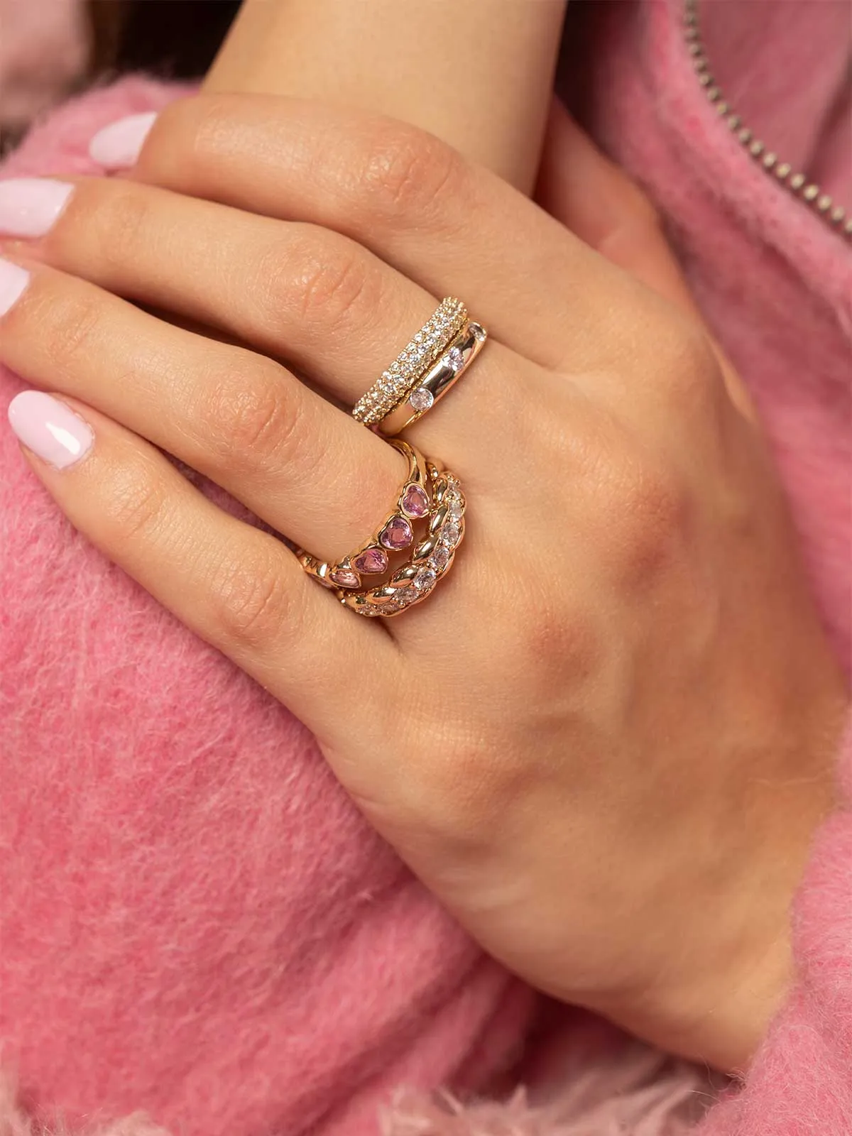 Sweetheart Rings (Set of 3) sold by olive + piper product image thumbnail 3