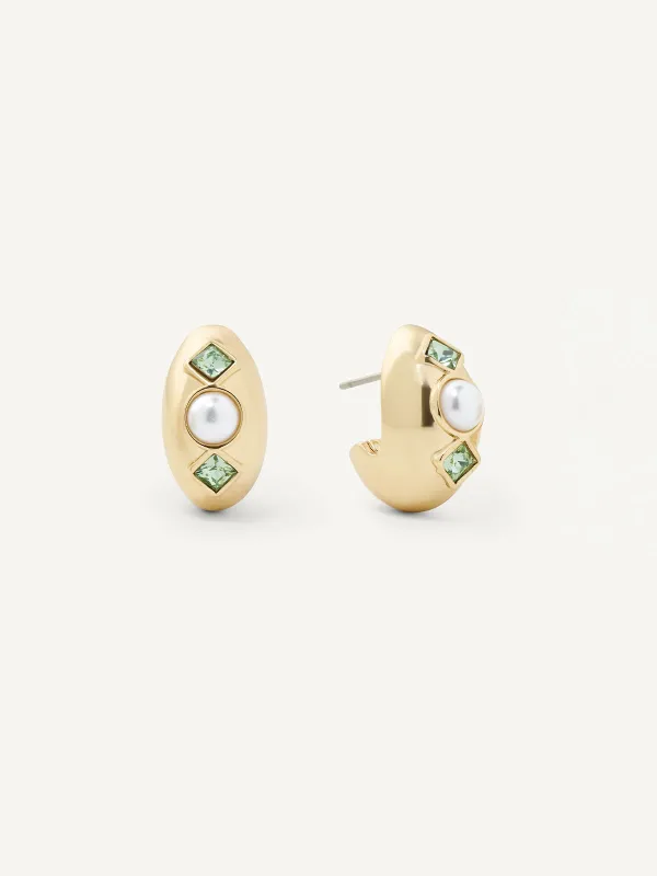 Clove Huggie Hoops made by olive + piper