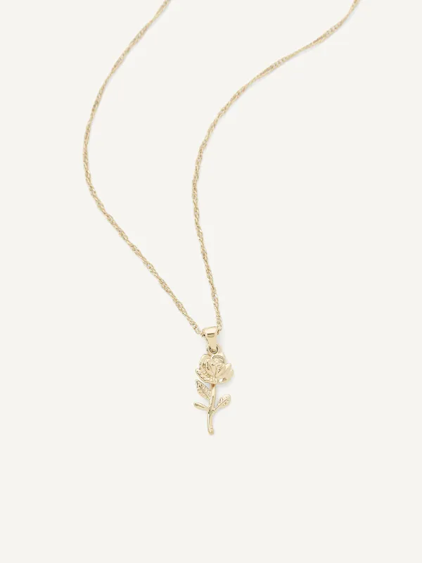 Rose Pendant made by olive + piper