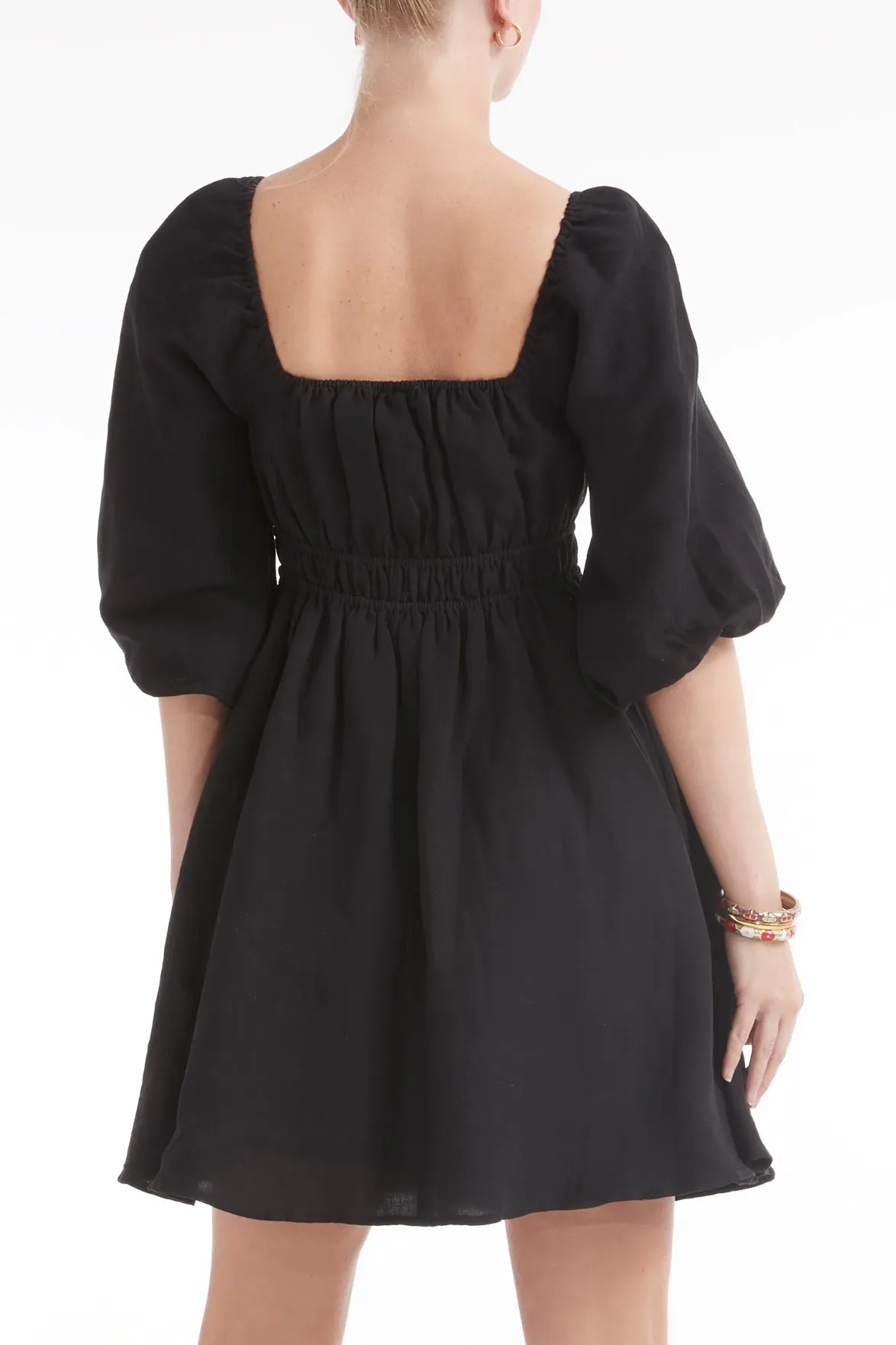 Lala Cinched Long Sleeve Mini Dress sold by Hermoza product image thumbnail 3