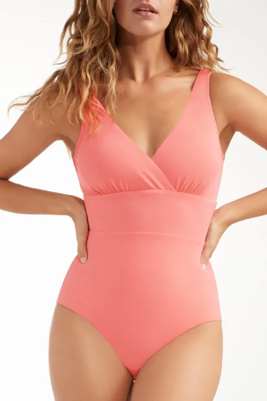Noni V-Neck Sculpting One-Piece Swimsuit- FINAL SALE sold by Hermoza
