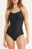 Sofia Criss-Cross Strap Back One-piece Swimsuit in Black - FINAL SALE sold by Hermoza