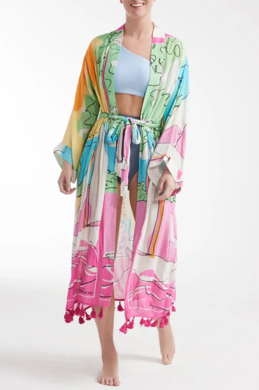 Noelle Fringe Robe - FINAL SALE sold by Hermoza